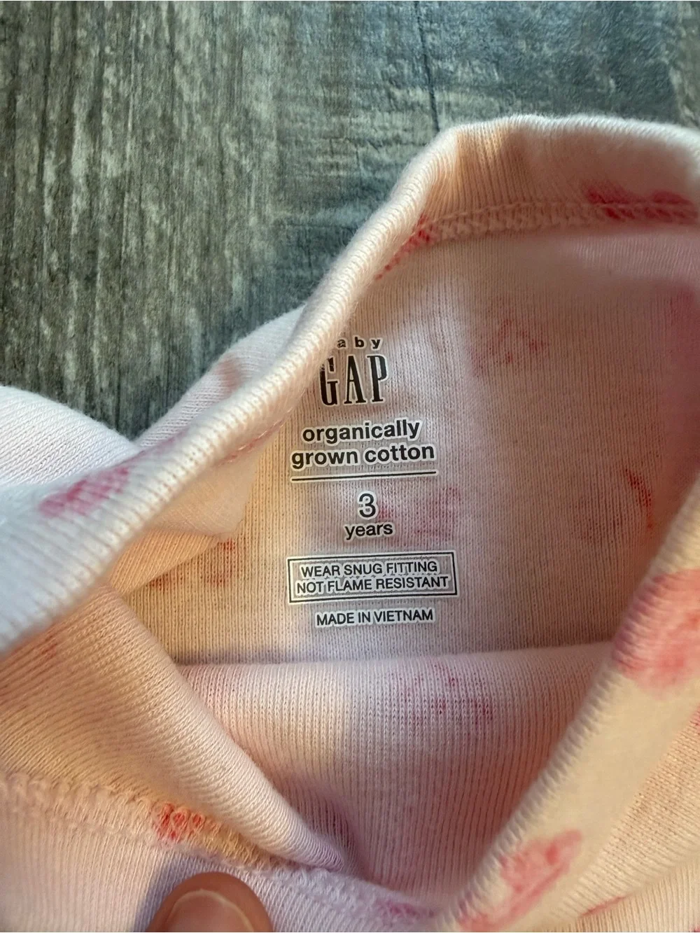 GAP 3T Girls Pink Heart & Hot Pink Unicorn Pajama Set